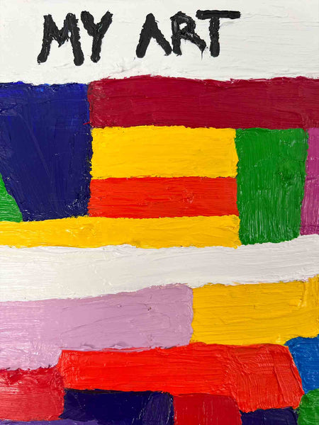 Découvrez "MESS" issue de la série PRISMES d'Alina Schiau, aka alina(lalala).Huile et acrylique sur toile de lin montée sur châssis. - 2023. Découvrez toutes les oeuvres de l'univers contemporain, déjanté et décapant de l'artiste.