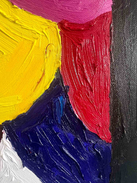 Découvrez "WAVES" issue de la série PRISMES d'Alina Schiau, aka alina(lalala).Huile et acrylique sur toile de lin montée sur châssis. - 2023. Découvrez toutes les oeuvres de l'univers contemporain, déjanté et décapant de l'artiste.